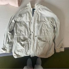 vintage cream/white jacket with comfy green inner part