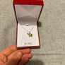 9ct gold elephant pendant and chain necklace Image 2