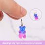 100 Pcs Gummy Bear Charms Pendants Cute Resin Bear Candy Charms in Bright Color Cartoon Bear Keychains Jewelry Necklace Charm Cute Bracelet Accessories for Child DIY Craft Image 3