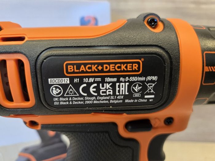 Black and Decker 10.8V Compact Drill - Body Only