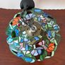 Vintage tiffany style stained glass ceiling pendant light ready to hang Image 3