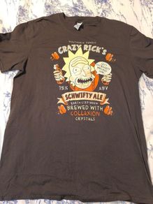 Rick and morty ricks crazy ale house t-shirt size large