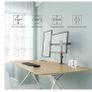 Adjustable Desk Monitor Stand Monitor Holder Table Stand Tiltable Stand 180 Swivel 360 Height Image 2