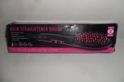 Hair straightener brush