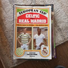 Celtic v Real Madrid programme 1980