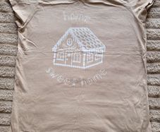 Sinsay Sleepwear home sweet home gingerbread house t-shirt / pyjama top