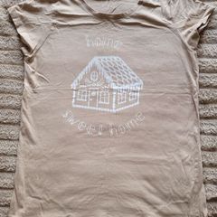 Sinsay Sleepwear home sweet home gingerbread house t-shirt / pyjama top