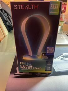 Stealth frosted light-up headset stand