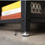 TV Stand VASAGLE Industrial TV Stand, Lengthened TV Cabinet, Console, Coffee Table with Metal Frame, Wood Grain, for Living Room, Bedroom, Rustic Brown LTV50BX Image 7