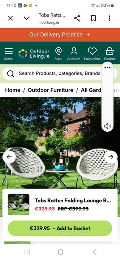 Rattan bistro set