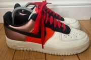 Nike colour block metallic Air Force 1