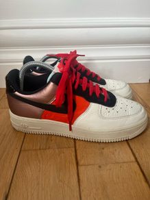 Nike colour block metallic Air Force 1
