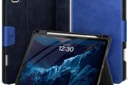KingBlanc for iPad Pro 13 inch Case (2024, M4) with Pencil Holder, Vegan Leather Smart Stand Protective Cover [Auto Sleep/Wake + Support Pencil...
