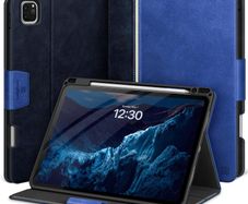 KingBlanc for iPad Pro 13 inch Case (2024, M4) with Pencil Holder, Vegan Leather Smart Stand Protective Cover [Auto Sleep/Wake + Support Pencil...