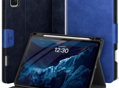 KingBlanc for iPad Pro 13 inch Case (2024, M4) with Pencil Holder, Vegan Leather Smart Stand Protective Cover [Auto Sleep/Wake + Support Pencil...