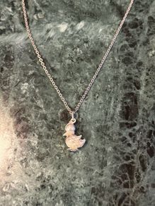 silver duck pendant