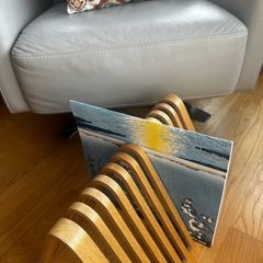Vintage 1980's Bentwood Magazine/Record Rack