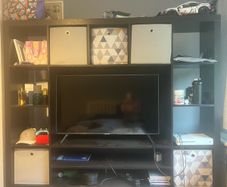 IKEA black TV storage unit
