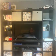 IKEA black TV storage unit