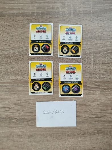 Match Attax 101 & 100 clubs 2022 / 2023