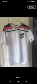 England iconic 1982 World Cup football jersey