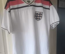 England iconic 1982 World Cup football jersey