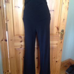 NEXT Maternity Black Slinky Trousers Size 10R