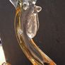 Vintage Heavy Art Glass Chicken Bowl Image 2