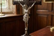 Art Nouveau Tramp Art Crucifix(Possibly WW1)