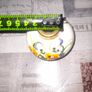 5 Beautiful Old Ceramic Oil Lamps, Painted with Orange, Yellow, and Blue Pansies Postage Available Image 6