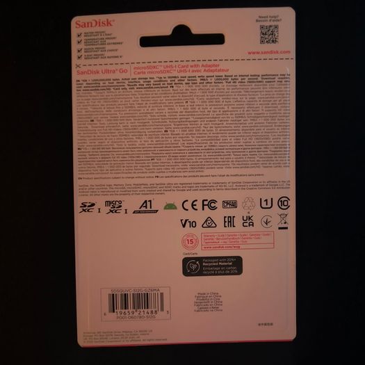 SanDisk 512GB Micro SD Card
