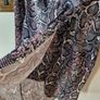 Snake print dress with faux wrap Image 3