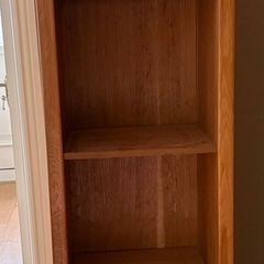 Solid Oak tall Book shelf