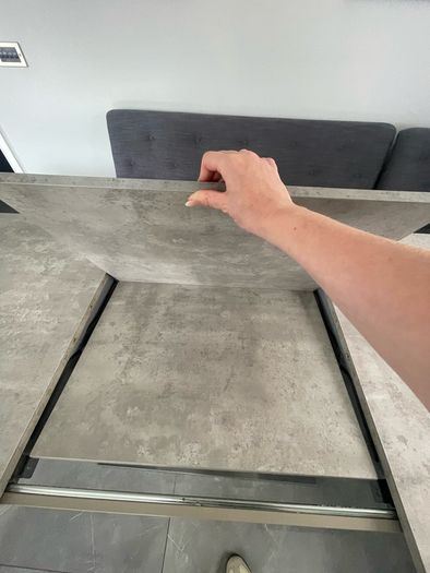 Grey kitchen or dining table