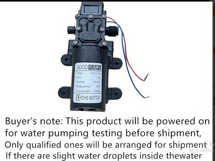 High-Pressure 130PSI Water Pump - Easy Install, Self-Priming, 6L/Min Flow