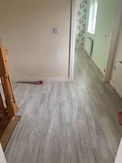 Wood flooring and stair covering