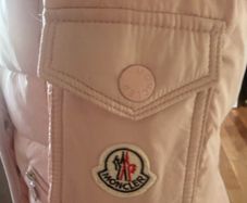 Blush pink ladies moncler jacket size small