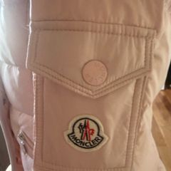 Blush pink ladies moncler jacket size small