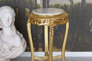 Side Table Baroque Table Marble Top Storage Bedside Table Antique Flower Table