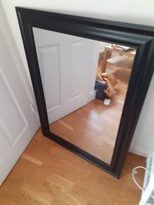 Wall mirror + IKEA Lack Table