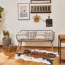 Faux Cowhide Rug (4.6ft x 5.2ft) - Cow Print Area Rug for a Western Boho Decor - Synthetic, Cruelty-Free Animal Hide Carpet with No-Slip Backing Image 5