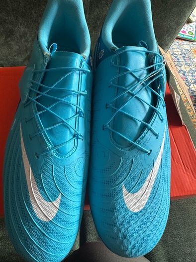 Nike Mens Phantom Gx II Easyon Fgmg Football Boots, Blue Fury White, 7 UK