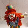 ceramic figure clown dancing clown vintage figurine statues colourful Image 4