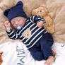FREE EXPRESS SHIPPING Reborn Babies - 17 Inches Handmade Lifelike Baby Dolls Boy Soft Cloth Body, Like a Real Baby Image 4
