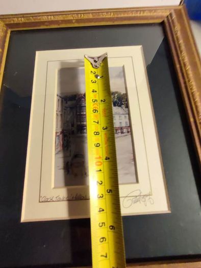Philip Gray Signed "CLOCK TOWER , MALLOW CO.CORK" Framed Matted Print Ireland