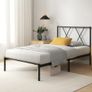 Modern 3ft Single Metal Bed Frame with Headboard Image 6