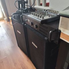 Prosound 400 Watt PA System, speakers, mixer, cables and stands