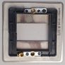 Click Define Stainless Steel - 1 Gang Wall Plate for Euro Modules Image 2