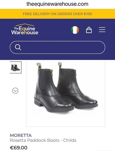 Kids horse riding boots Moretta Rosetta