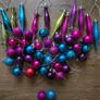 48 Mini Christmas tree decorations colored Image 2